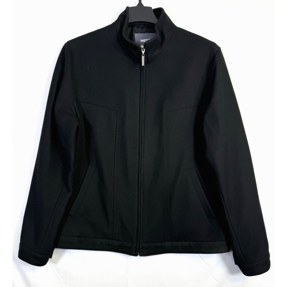 Mexx Laine Wool Men's Jacket Black Large Chest 46‎ inches Length 36 inches